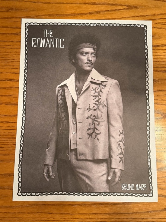 Bruno Mars Other - Bruno Mars The Romantic 18x24 Poster